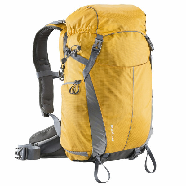 Mantona 21002 Nylon Grey,Orange backpack