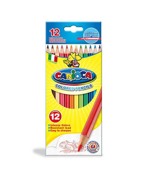 Carioca Hexagonal Мульти 12шт цветной карандаш