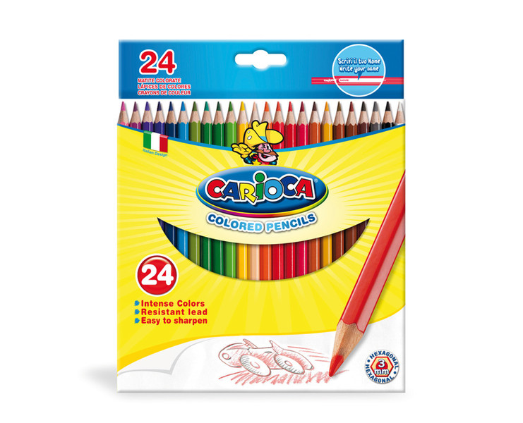 Carioca Hexagonal Multi 24pc(s) colour pencil