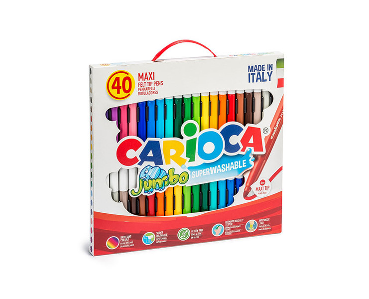 Carioca Jumbo Extra Bold Разноцветный 40шт фломастер