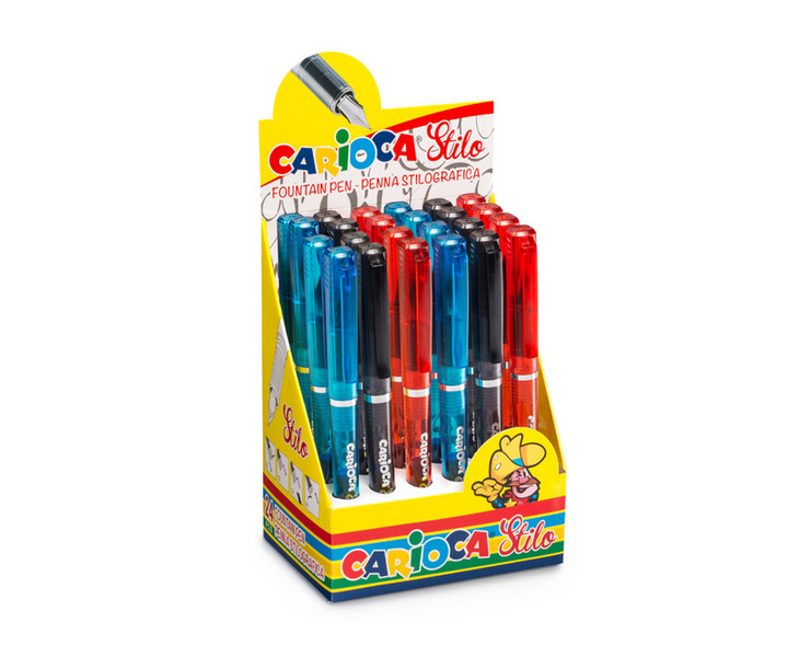 Carioca Stilo Cartridge filling system Разноцветный, Прозрачный 24шт перьевая авторучка