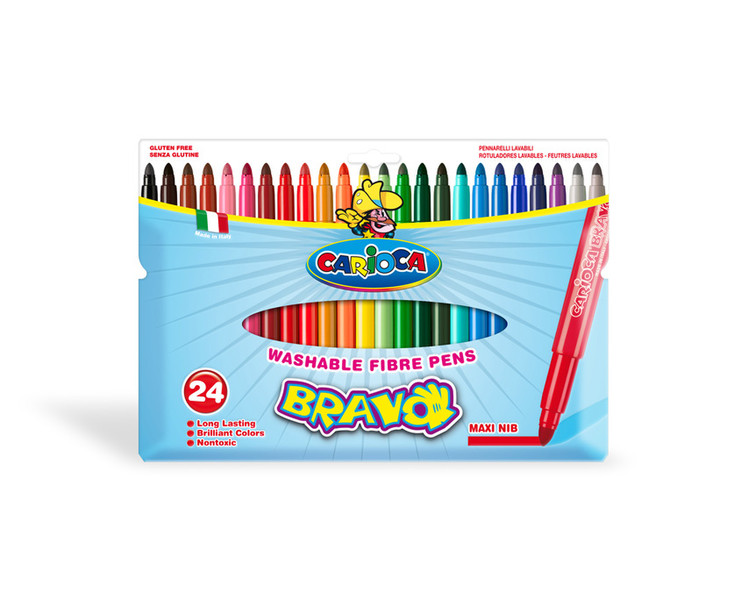 Carioca Bravo Extra Bold Multicolour 24pc(s) felt pen