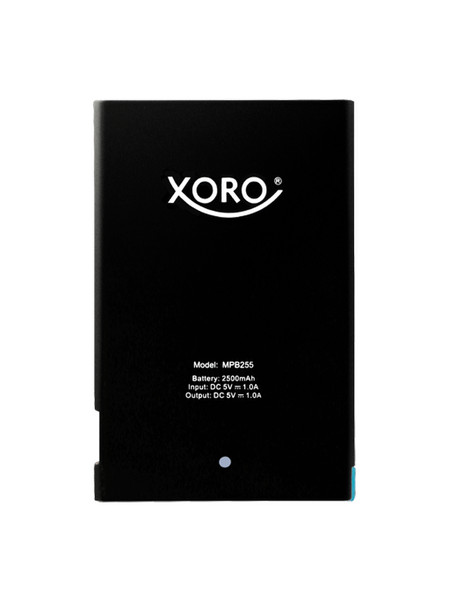 Xoro MPB 255 Lithium Polymer (LiPo) 2500mAh Black