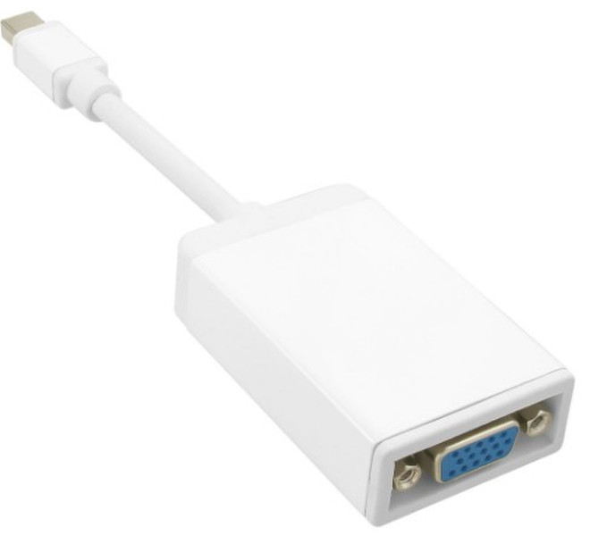 InLine 17192C Mini DisplayPort VGA (D-Sub) Weiß Videokabel-Adapter