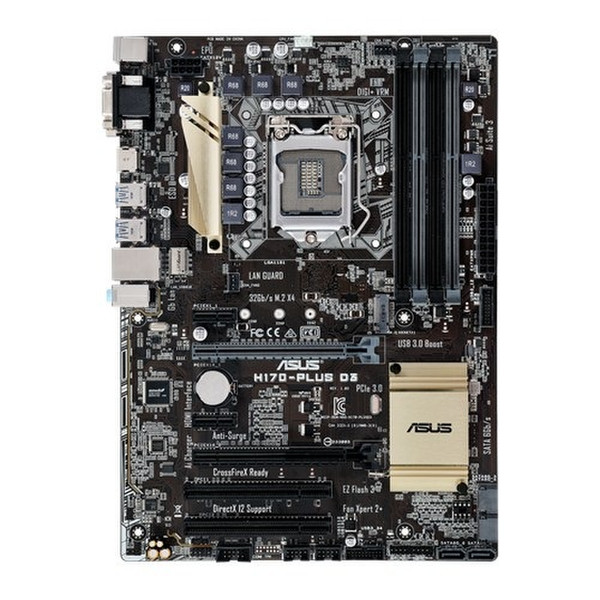 Crucial K/PROMO K/H170-PLUS D3/CT2K204864BD160B Intel H170 LGA1151 ATX Motherboard