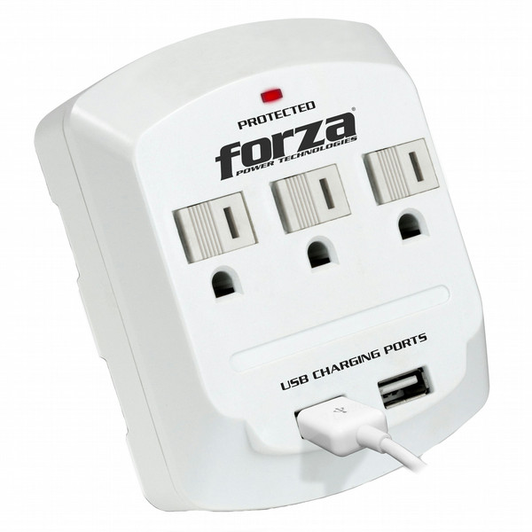 Forza Power Technologies FWT-730USB 3AC outlet(s) 125V White surge protector