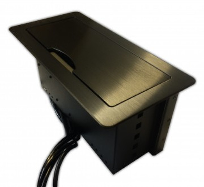 PTN-Electronics TS-12C Desk Cable box Black cable organizer