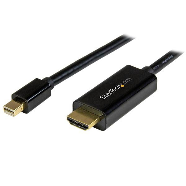 StarTech.com Mini DisplayPort to HDMI Adapter Cable - 3 m (10 ft.) - 4K 30Hz