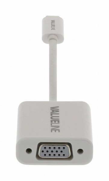 Valueline VLCP64850W02 0.15m USB C VGA (D-Sub) White