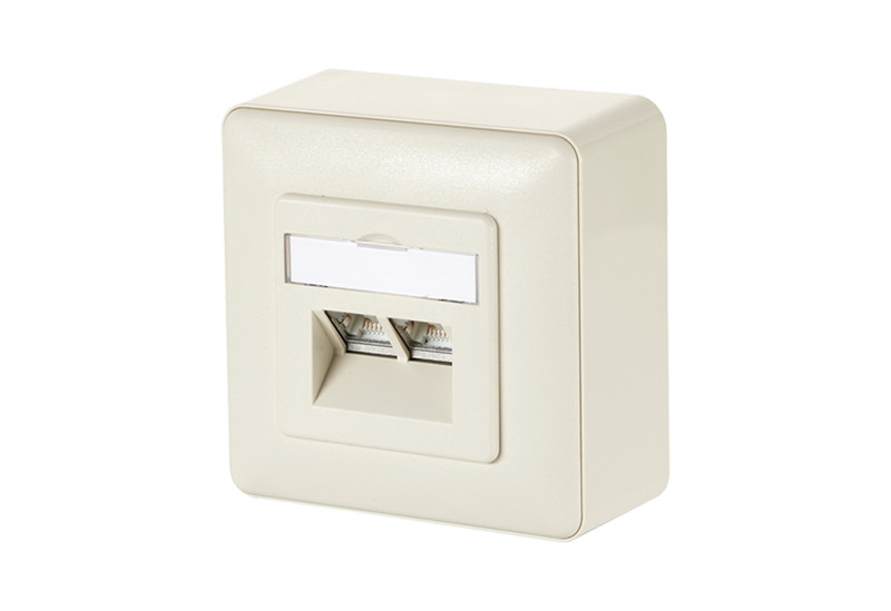 METZ CONNECT 1307440001-I RJ-45 White socket-outlet