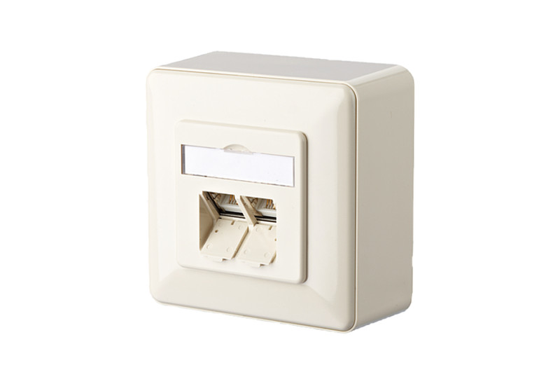 METZ CONNECT 1307380001-I RJ-45 White socket-outlet
