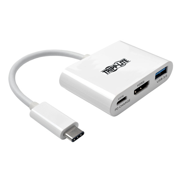 Tripp Lite U444-06N-HU-C USB 3.0 (3.1 Gen 1) Type-C 5000Мбит/с Белый хаб-разветвитель