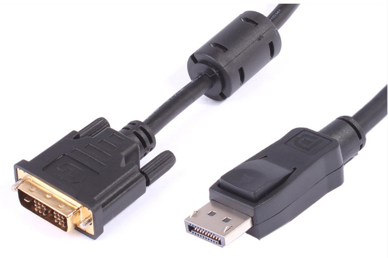Uniformatic 12625 5м DVI DisplayPort Черный адаптер для видео кабеля