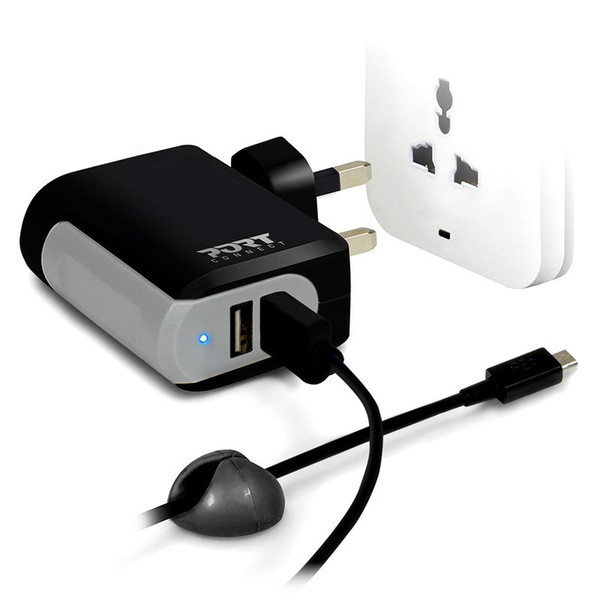 Port Designs 900018 Indoor Black,Grey mobile device charger