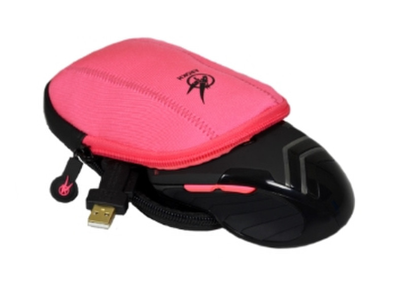 Port Designs 901705 Mouse Pouch EVA (Ethylene Vinyl Acetate),Neoprene,Velvet Pink peripheral device case