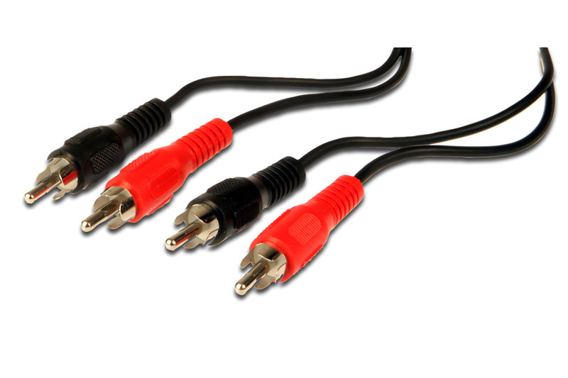 ASSMANN Electronic 84034 1.8м 2 x RCA 2 x RCA Черный, Красный аудио кабель