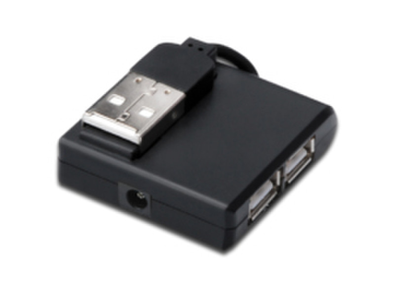Microconnect MC-USB2.0HUB4P USB 2.0 400Mbit/s Schwarz Schnittstellenhub