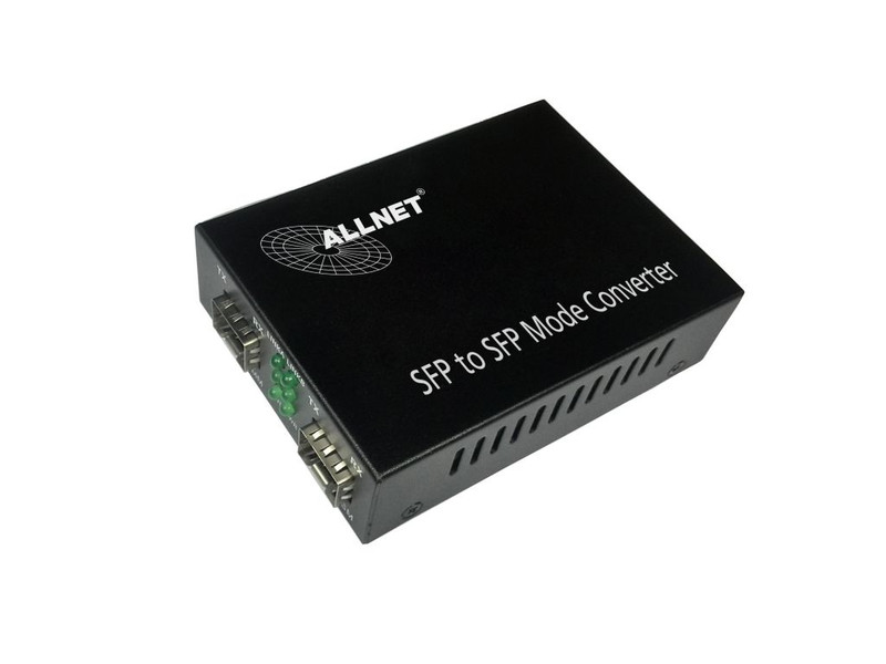 ALLNET 134409 1000Мбит/с Multi-mode,Single-mode Черный сетевой медиа конвертор