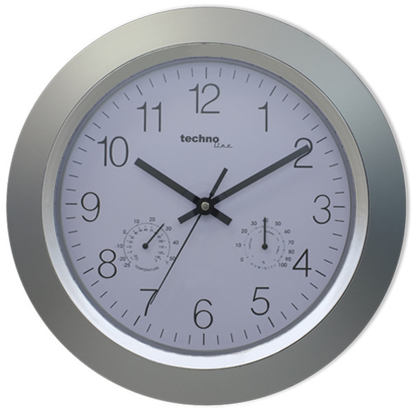 Technoline WT 7940 Quartz wall clock Circle Silver
