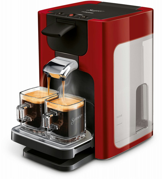 Senseo Quadrante HD7865/80 Freestanding Pod coffee machine 1.2L 8cups Red coffee maker