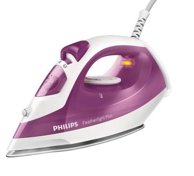 Philips FeatherLight GC1426/38 Dry & Steam iron 1200W Violet,White iron