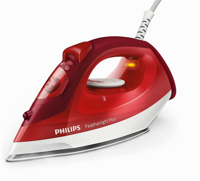 Philips FeatherLight GC1423/48 Dry & Steam iron 1200W Red,White iron