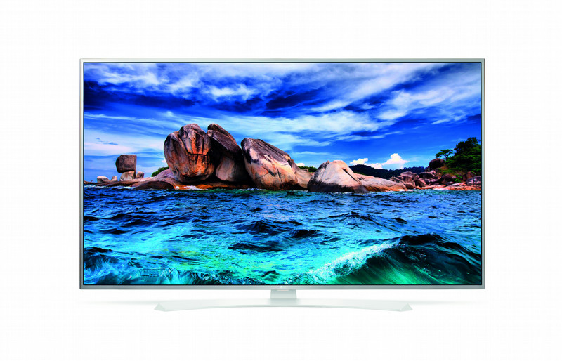 LG 49UH664V 49Zoll 4K Ultra HD Smart-TV WLAN Weiß LED-Fernseher