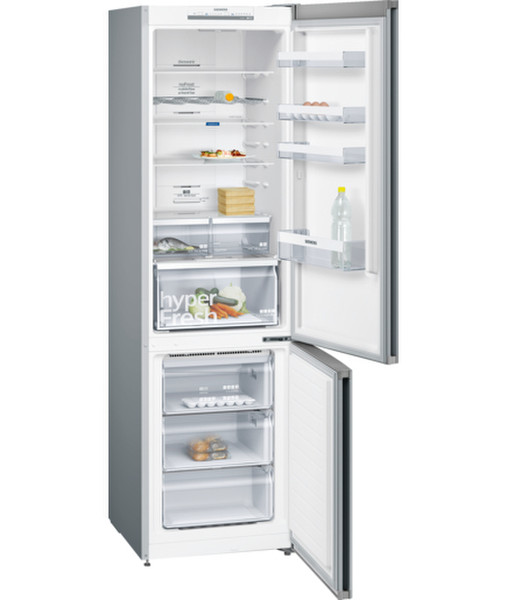 Siemens KG39NVL35 Отдельностоящий 366л A++ Нержавеющая сталь холодильник с морозильной камерой