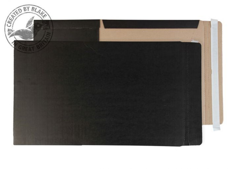 Blake Purely Packaging Black Book Wrap Peel and Seal 475x650x50mm (Pack 20)