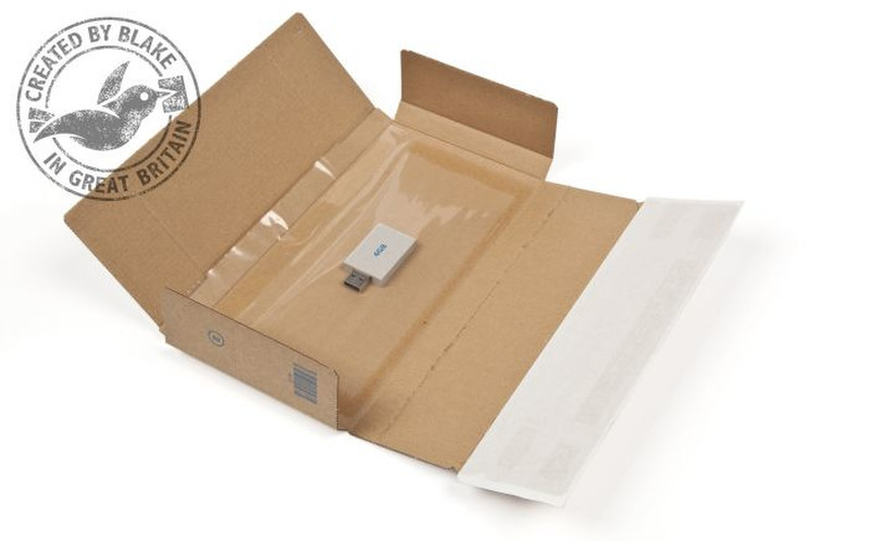 Blake Purely Packaging Tamper Evident Postal Box Peel and Seal 235x122x20mm (Pack 20)