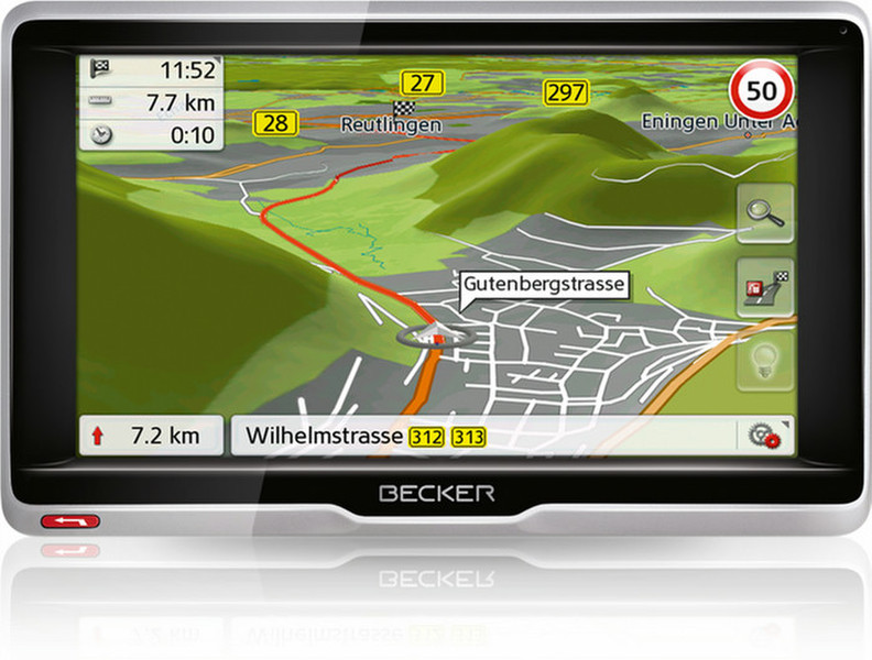 Becker Active 6s CE Фиксированный 6.2" Сенсорный экран Черный, Cеребряный