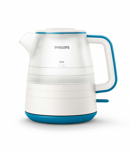 Philips Daily Collection HD9344/10 1L 2000W Blue,White electric kettle
