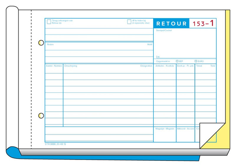Strobbe 304819 business form