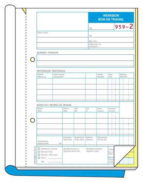 Strobbe 305462 business form