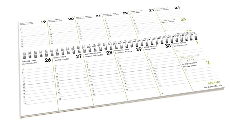 Strobbe 330031 Weekly appointment book 28Seiten Weiß Terminkalender