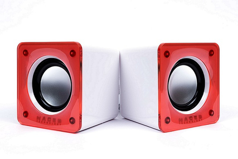 Naceb Technology NA-105 Stereo 6W Cube Red,White