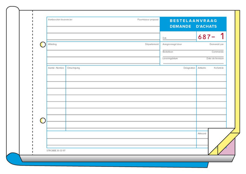 Strobbe 303397 business form