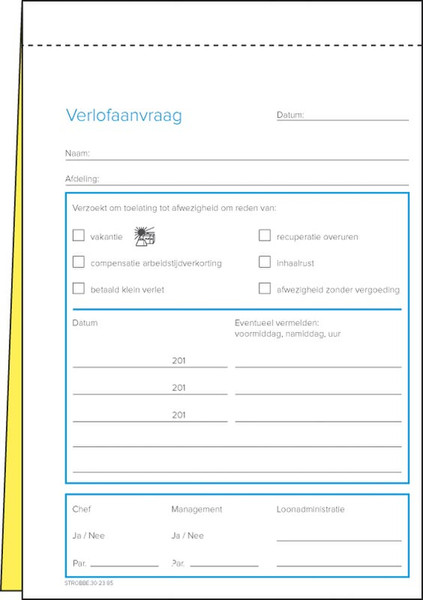 Strobbe 302385 business form