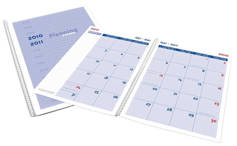 Strobbe 330256 Monthly appointment book 50Seiten Blau, Weiß Terminkalender