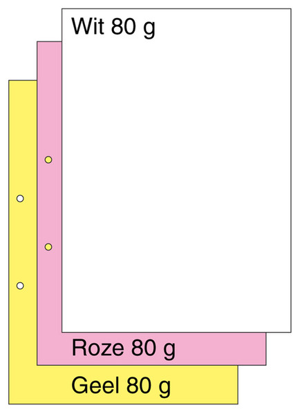 Strobbe 345132 A4 (210×297 mm) Розовый, Белый, Желтый бумага для печати