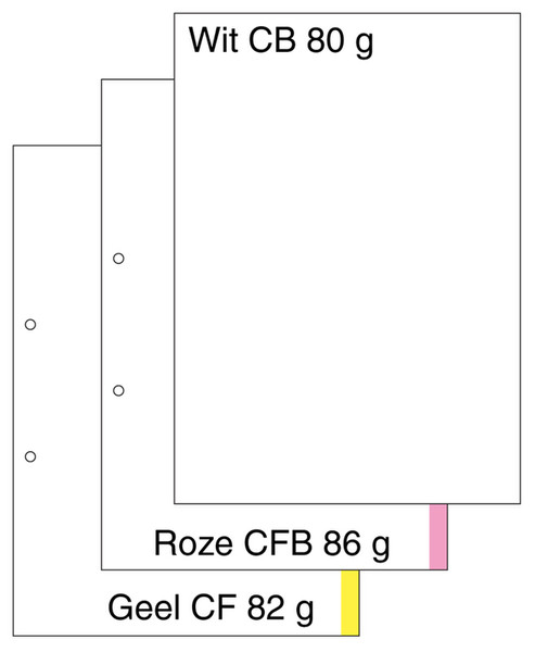Strobbe 345142 A4 (210×297 mm) Weiß, Gelb Druckerpapier