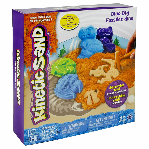 Kinetic Sand Dino Dig Разноцветный кинетический песок