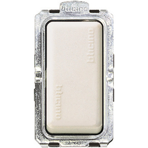 bticino 5001 1P Ivory,Stainless steel electrical switch