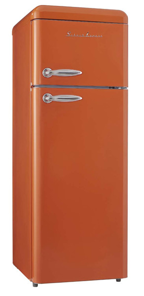 Schaub Lorenz SL210O Freestanding 166L 40L A++ Orange fridge-freezer