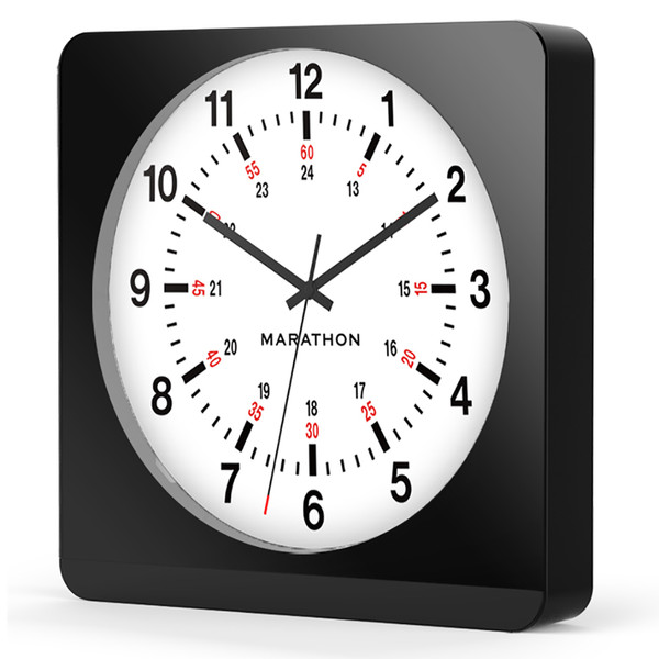 Marathon CL030057BK-WH1 wall clock