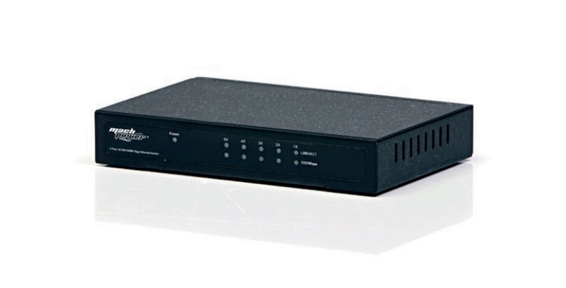 MachPower SW-UG5L-017 Неуправляемый Gigabit Ethernet (10/100/1000) Черный сетевой коммутатор