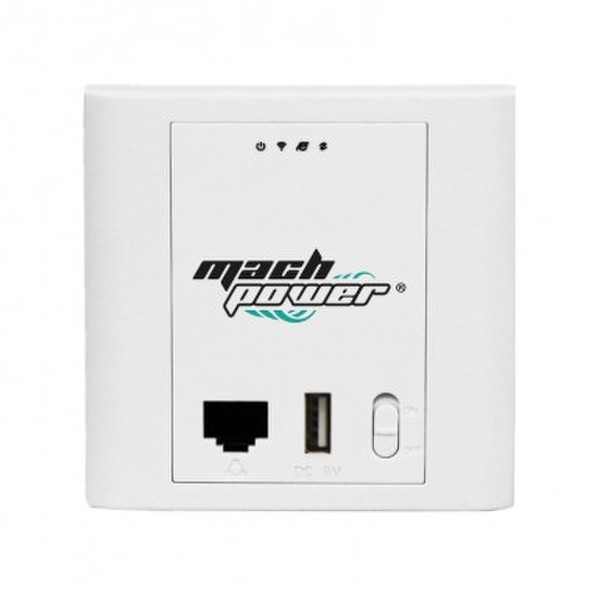 MachPower WL-IWNAP24-054 300Mbit/s Energie Über Ethernet (PoE) Unterstützung Weiß WLAN Access Point
