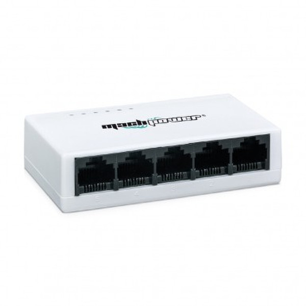 MachPower SW-UF5L-030 gemanaged Fast Ethernet (10/100) Weiß Netzwerk-Switch