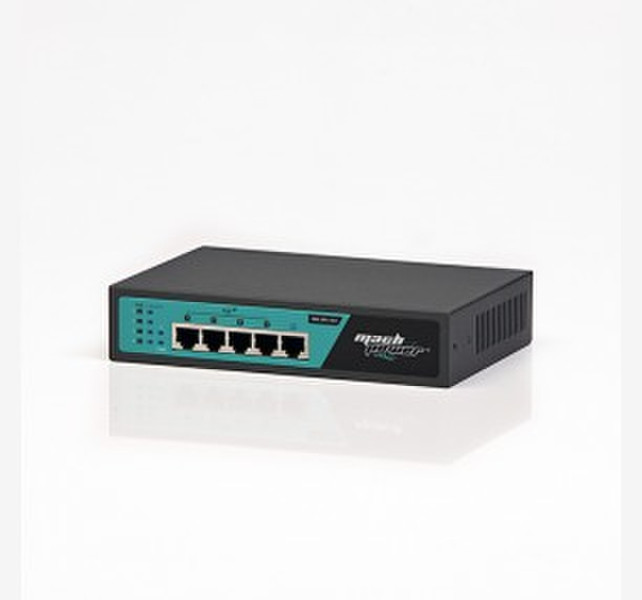 MachPower NW-SP4-001 Unmanaged Fast Ethernet (10/100) Power over Ethernet (PoE) Black network switch