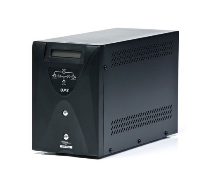MachPower UPS-LIT22DP Line-Interactive 2200VA 5AC outlet(s) Tower Black uninterruptible power supply (UPS)